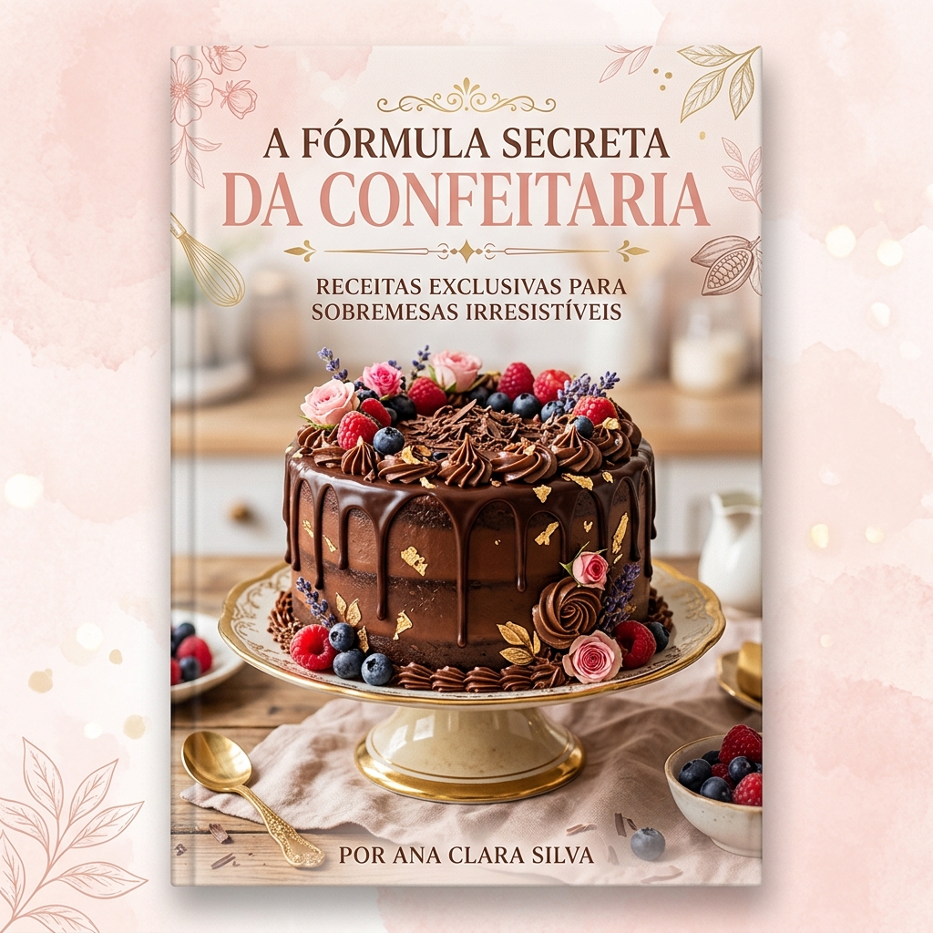 Ebook A Fórmula Secreta da Confeitaria Mockup